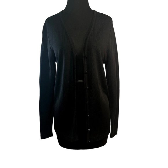 Brenda French for French Rags Size 1 Button Front Rayon Cardigan Sweater - Picture 1 of 8